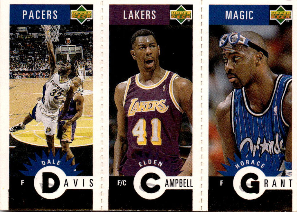 1996-97 Collector's Choice Dale Davis / Elden Campbell / Horace Grant GOLD