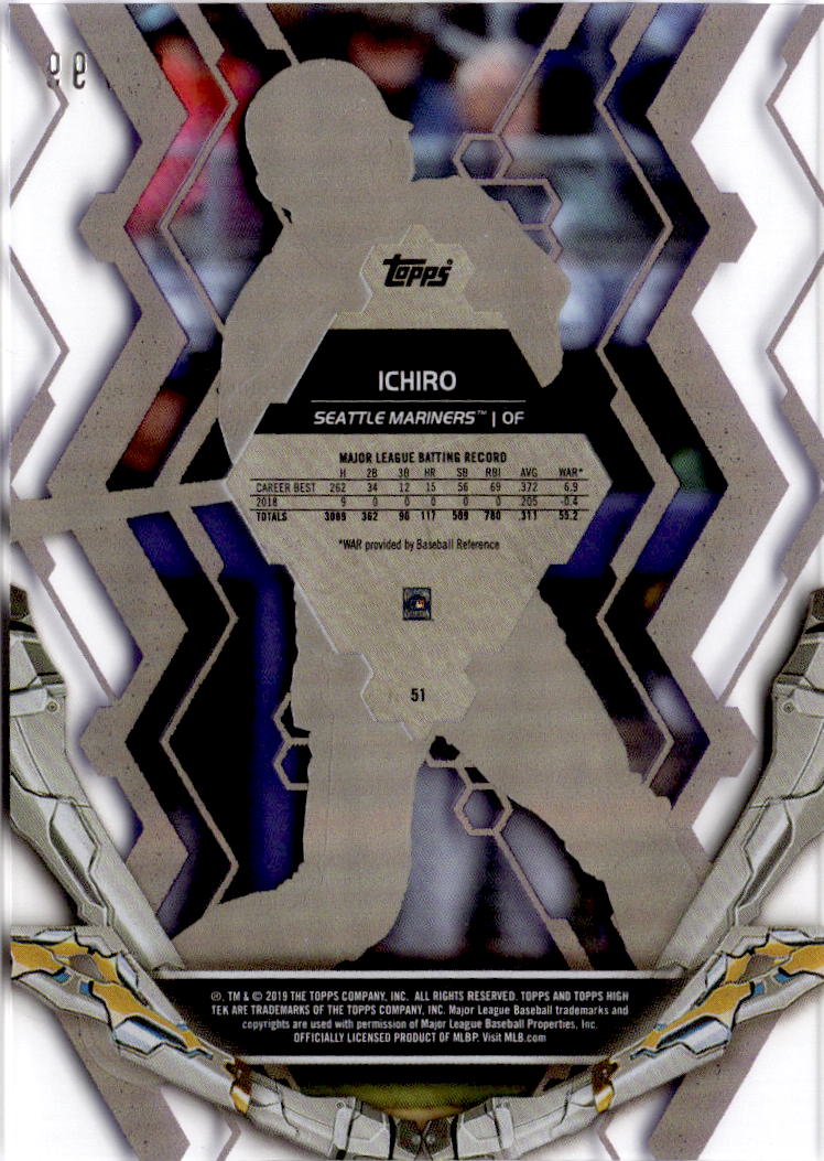 2019 Topps High Tek #51 Ichiro Purple #/99