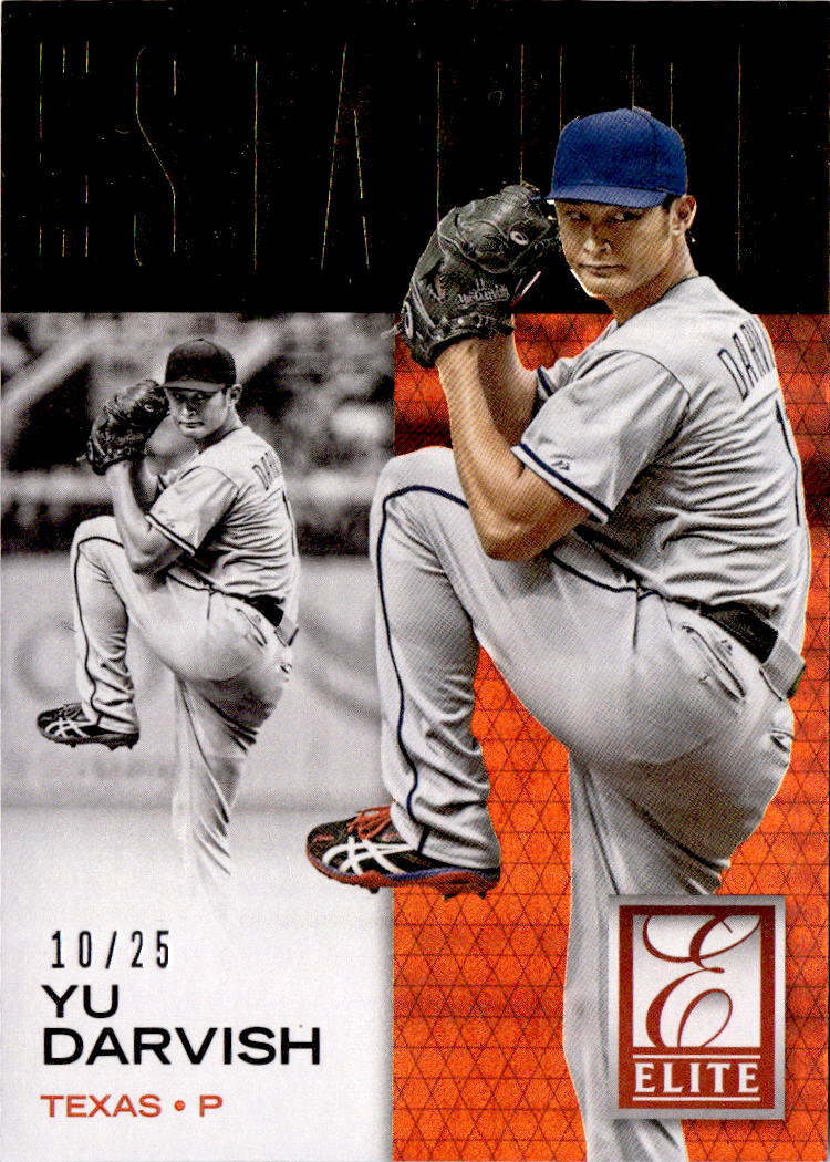 2015 Panini Elite #6 Yu Darvish Elite Stature Gold #/25