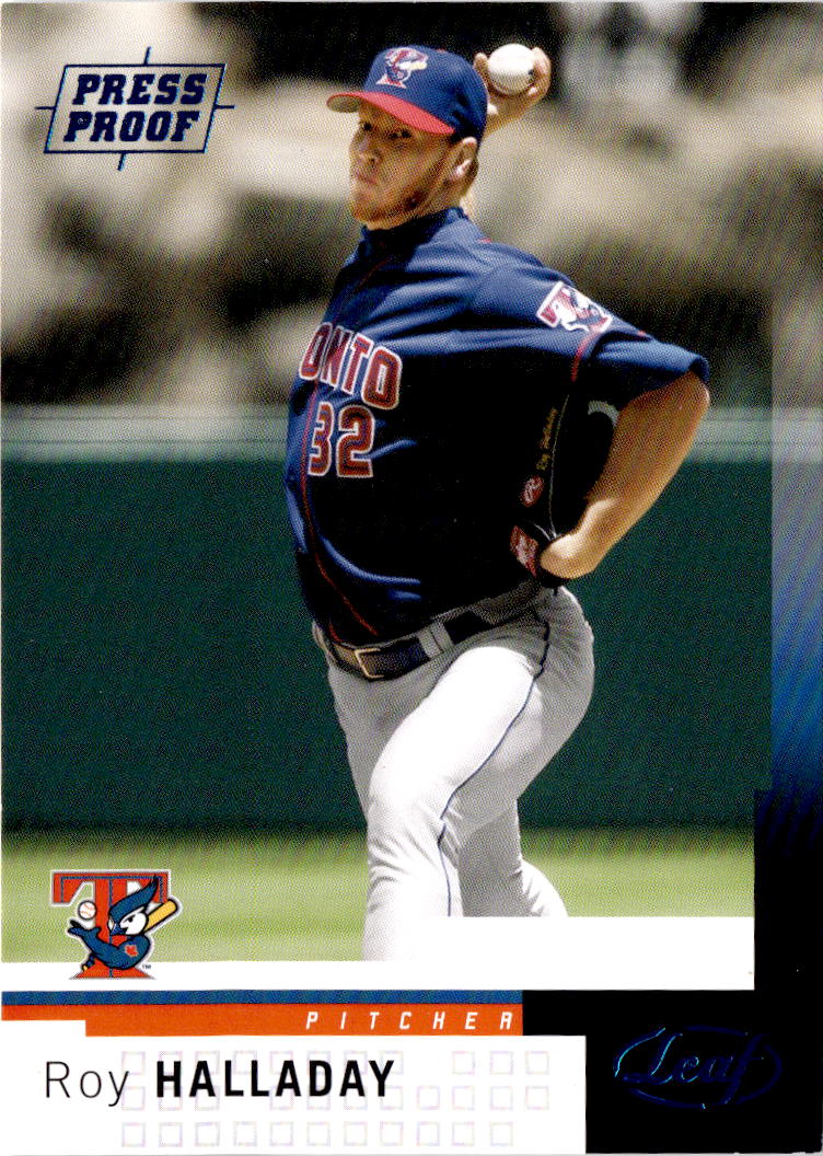 2004 Leaf #96 Roy Halladay Press Proofs Blue #/100