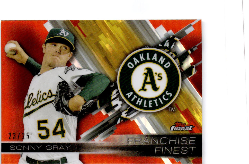 2016 Finest #FF-SG Sonny Gray Franchise Finest Orange Refrcactor/25