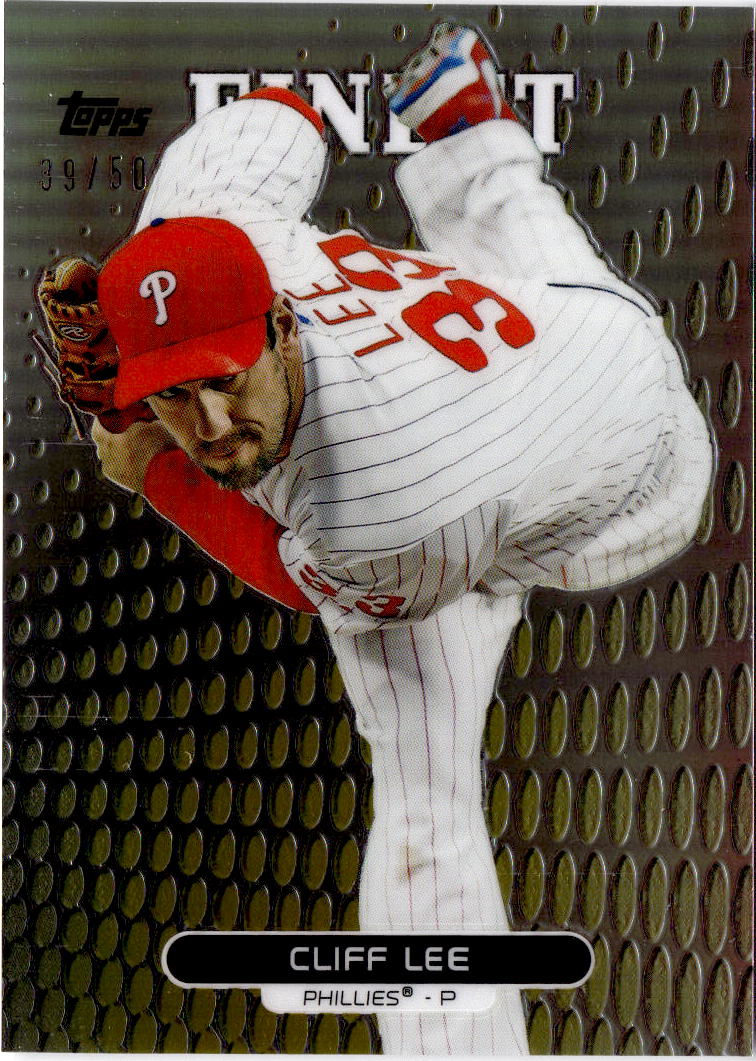 2013 Finest #28 Cliff Lee Gold Refractors #/50