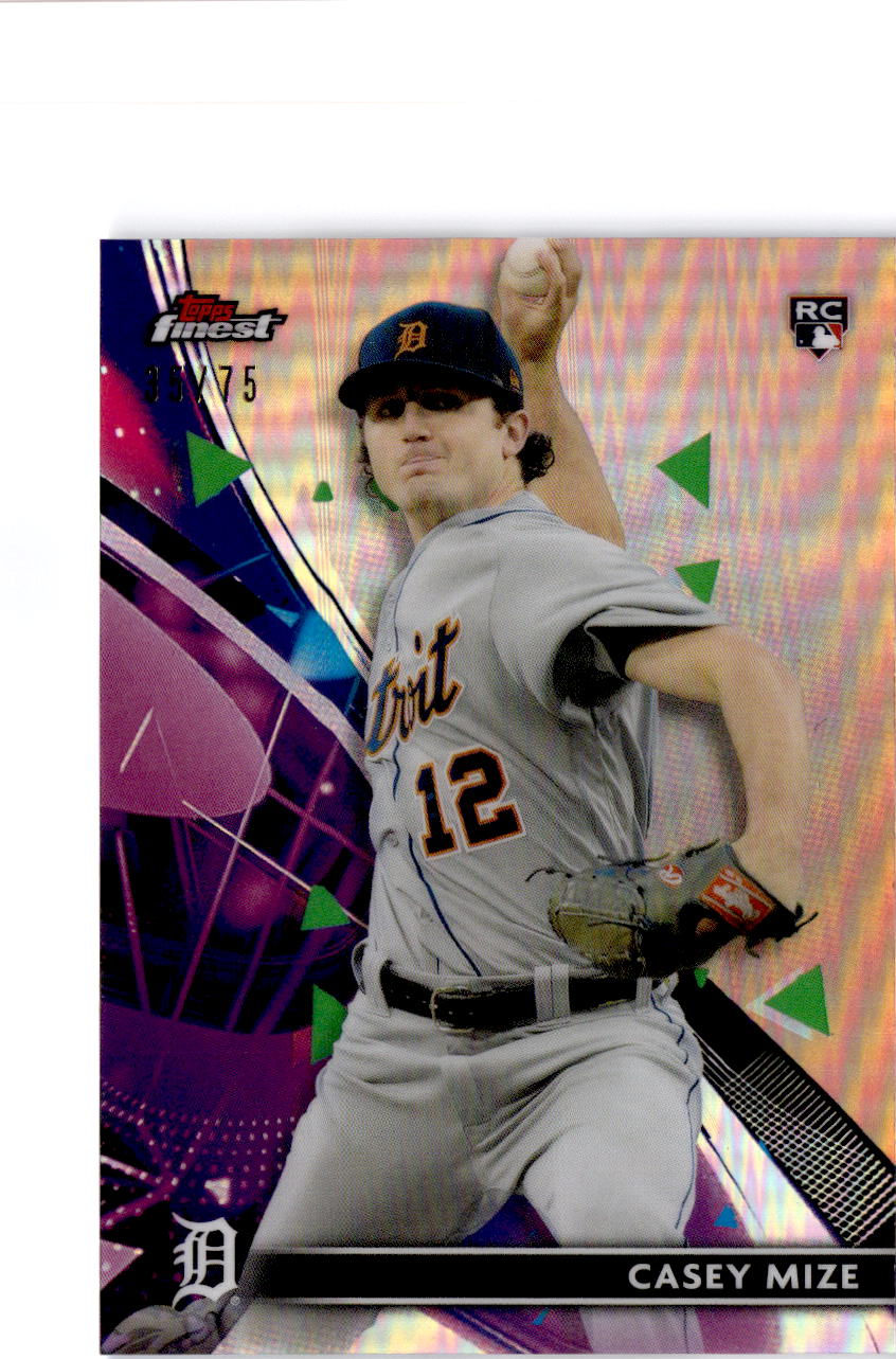 2021 Finest #73 Casey Mize Rose Gold Refractor #/75