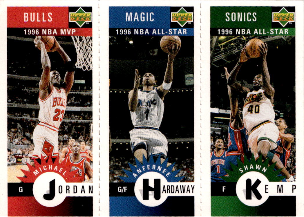 1996-97 Collector's Choice Michael Jordan / Anfernee Hardaway / Shawn Kemp