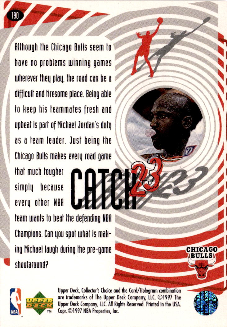 1997-98 Collector's Choice #190 Michael Jordan