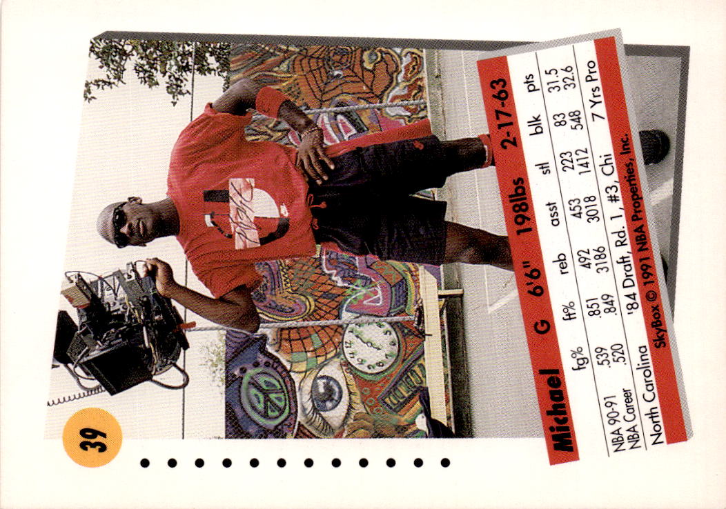 1991-92 SkyBox #39 Michael Jordan
