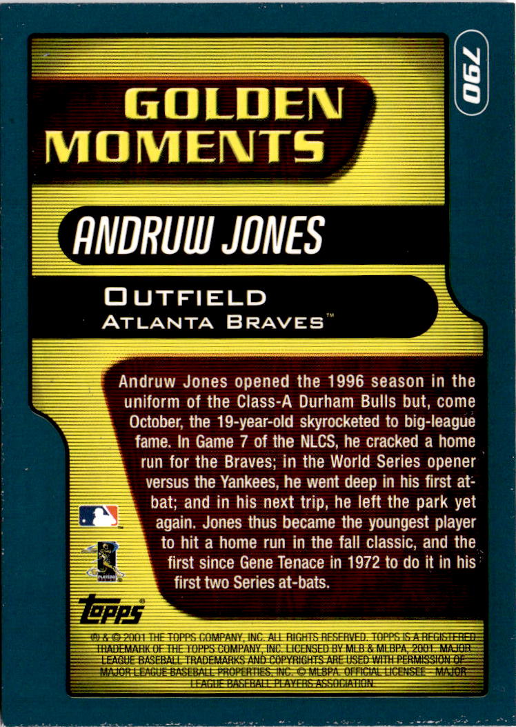 2001 Topps #790 Andruw Jones