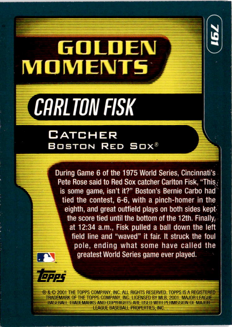 2001 Topps #791 Carlton Fisk