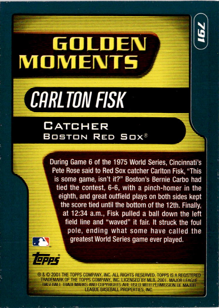 2001 Topps #791 Carlton Fisk