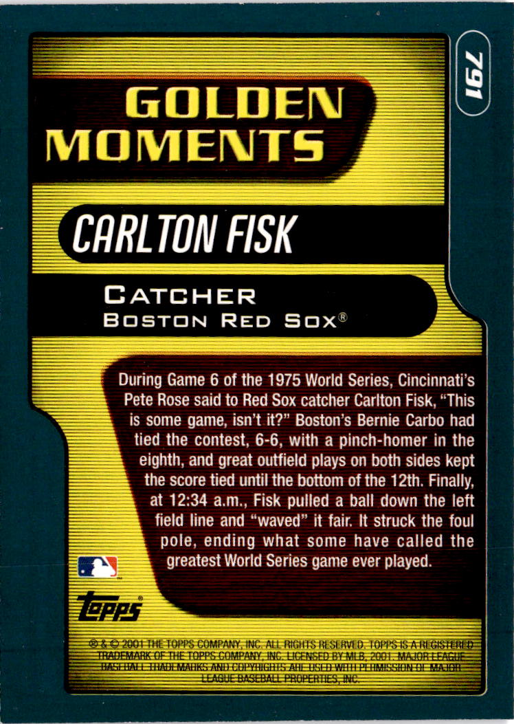 2001 Topps #791 Carlton Fisk