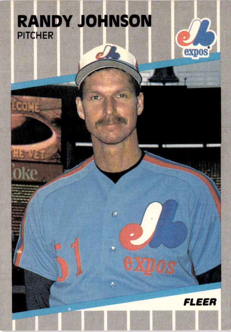 1989 Fleer #381a Randy Johnson