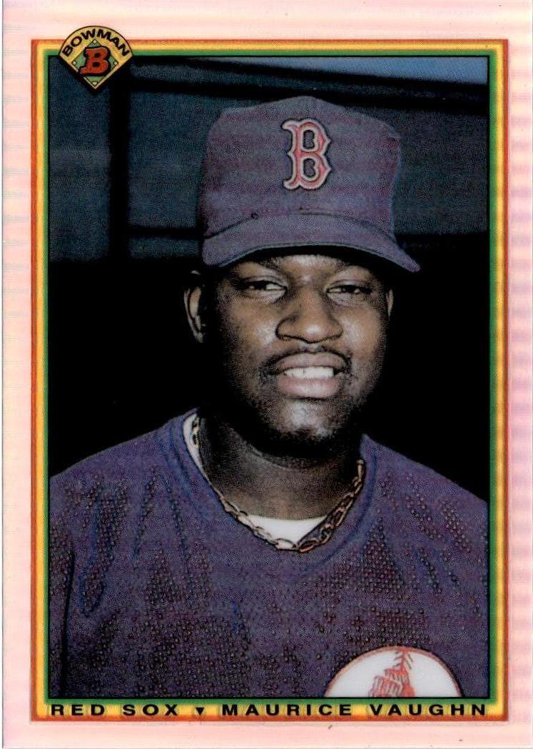1998 Bowman Chrome #18 Maurice Vaughn Bowman Rookie Reprints Refractors