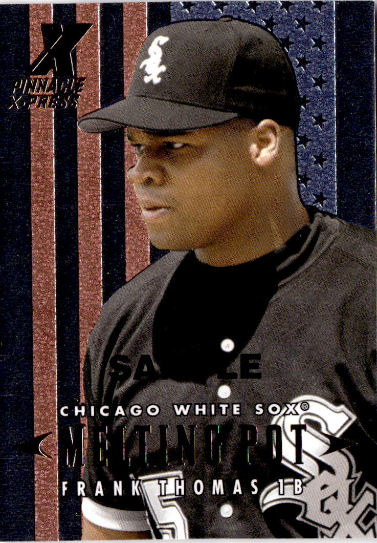 1997 Pinnacle X-Press #8 Frank Thomas Melting-Pot-Samples