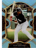2021 Panini Select #3 Eloy Jimenez Carolina Blue Prizm #/35