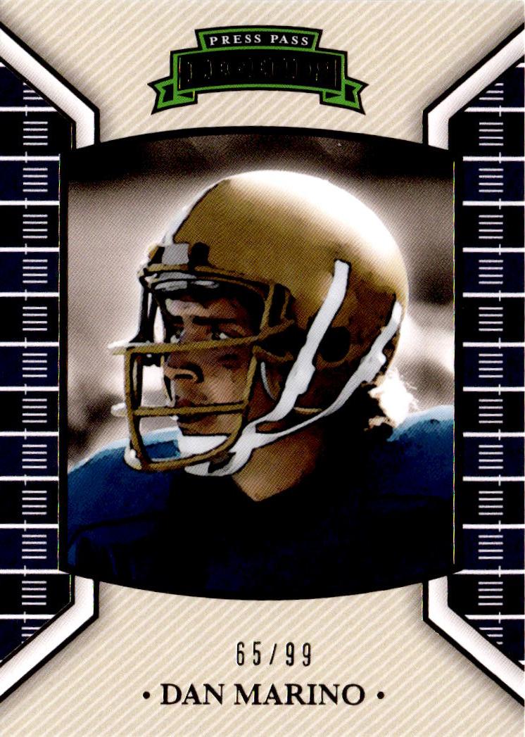 2011 Press Pass Legends #83 Dan Marino Gold #/99
