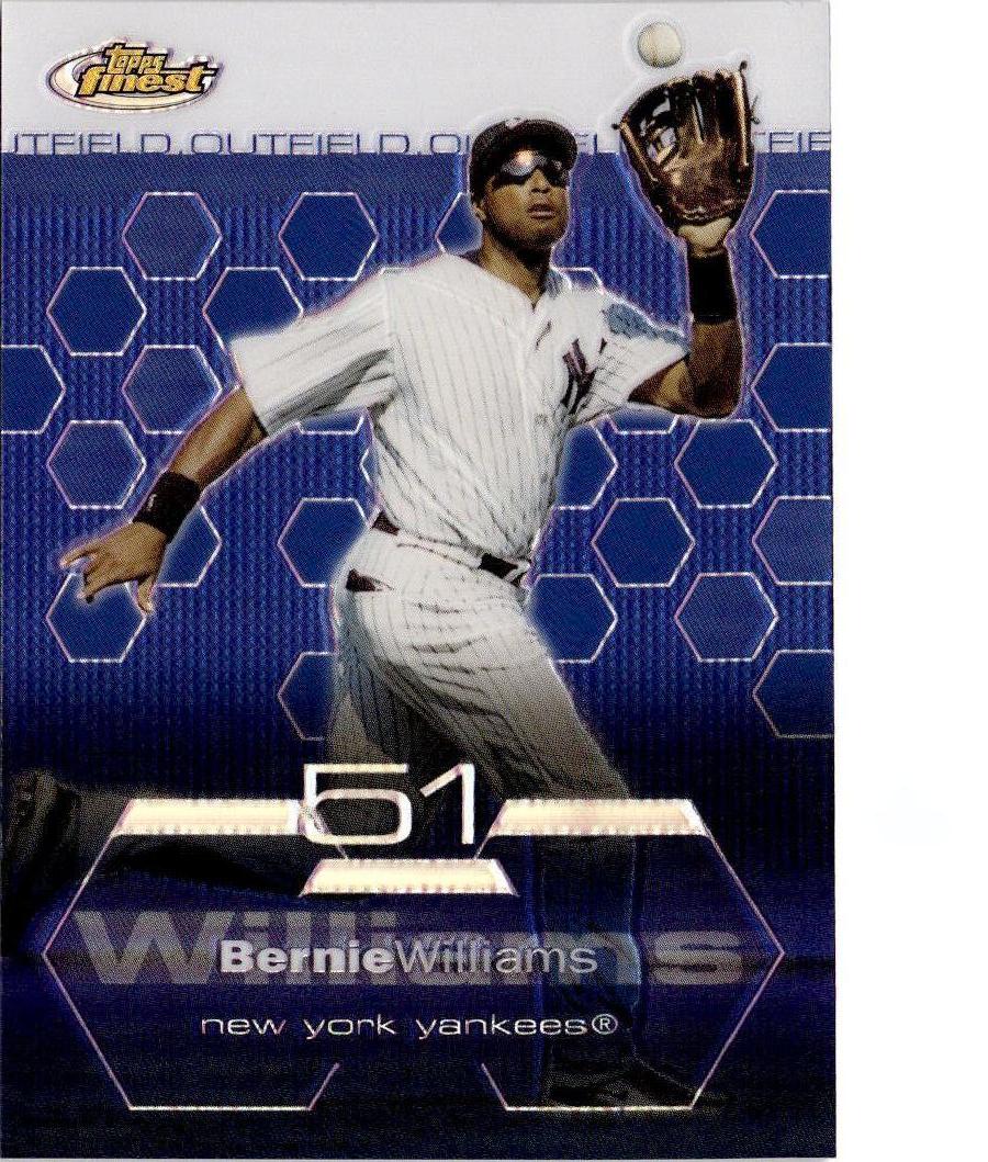 2003 Finest #44 Bernie Williams Refractors