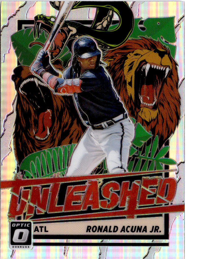 2021 Donruss Optic #UNL3 Ronald Acuna Jr. Unleashed Holo