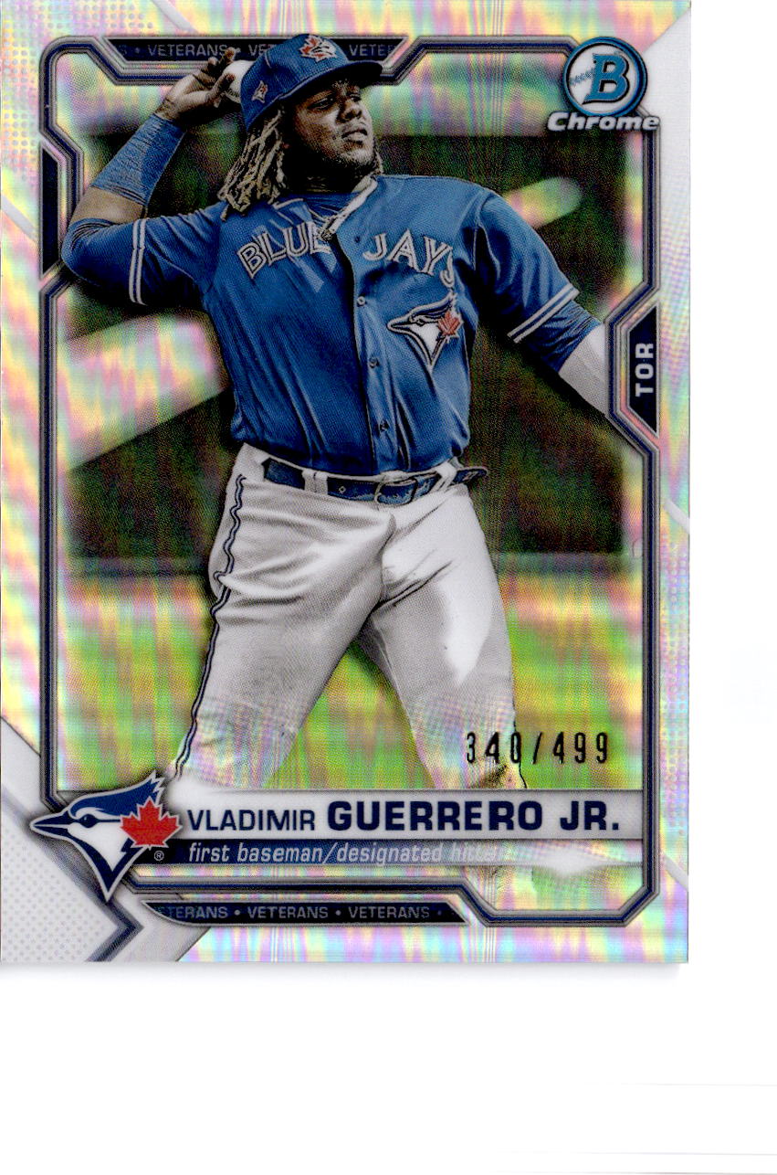 2021 Bowman Chrome #10 Vladimir Guerrero Jr. Refractor #/499