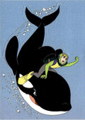 1995 SkyBox Free Willy 2: The Adventure Home #P-8 Jesse and Willy Pop-Out