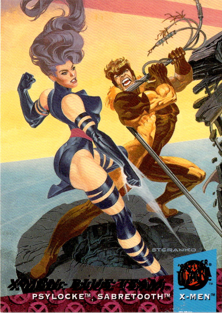 1994 Ultra X-Men #112 Psylocke, Sabretooth