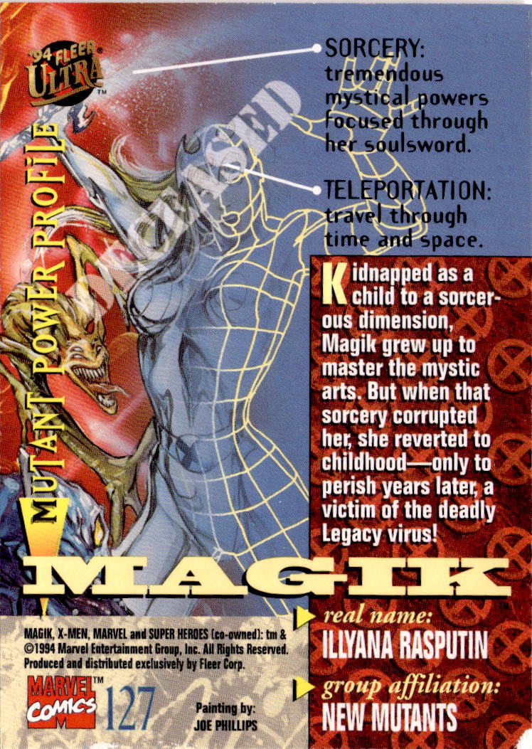 1994 Ultra X-Men #127 Magik