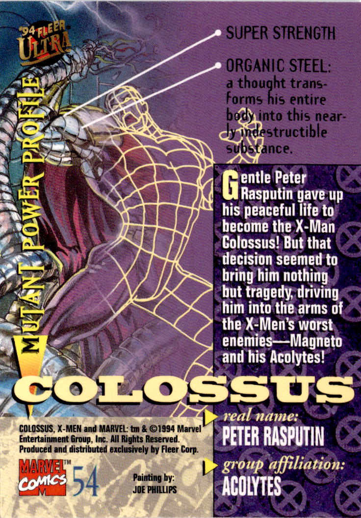 1994 Ultra X-Men #54 Colossus