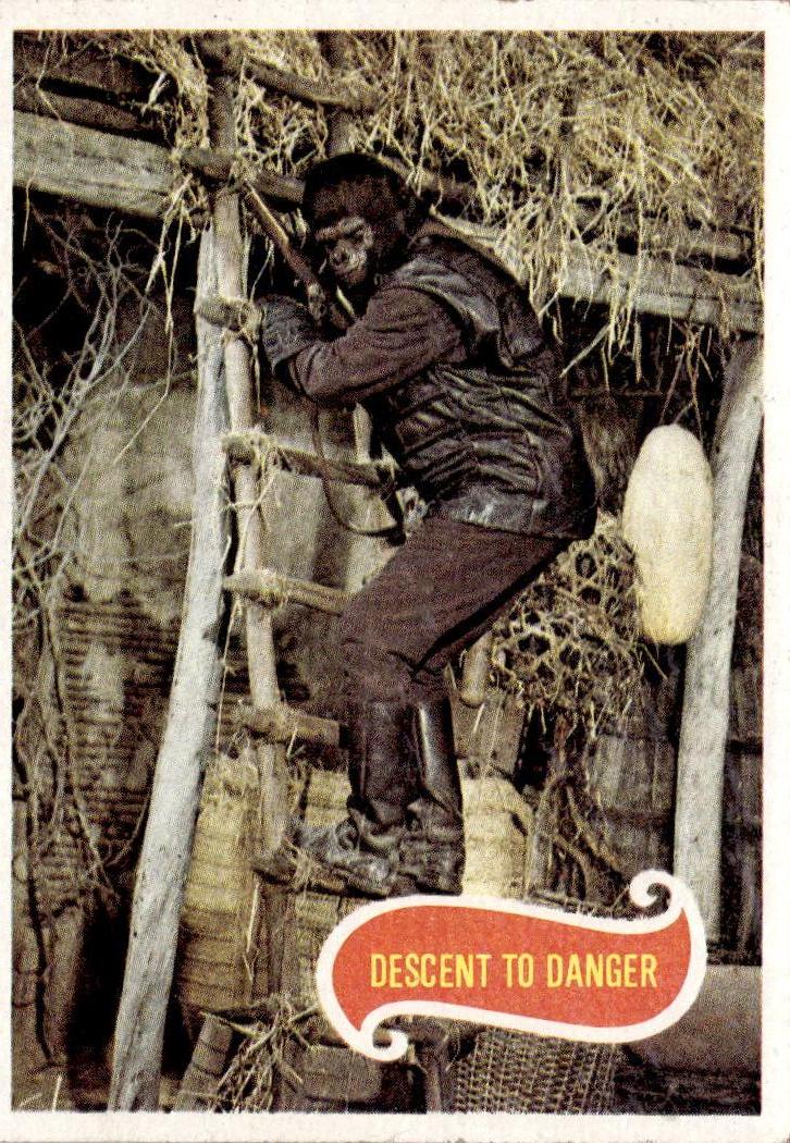 1975 Topps Planet of the Apes #44 Descent to Danger