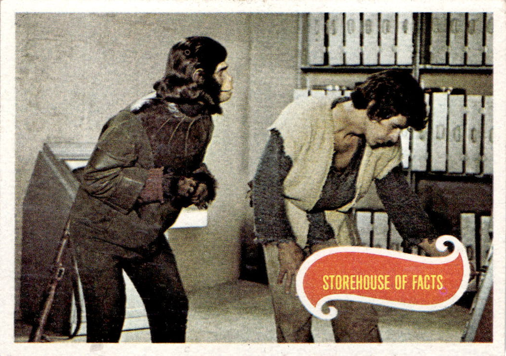 1975 Topps Planet of the Apes #25 Storehouse of Facts
