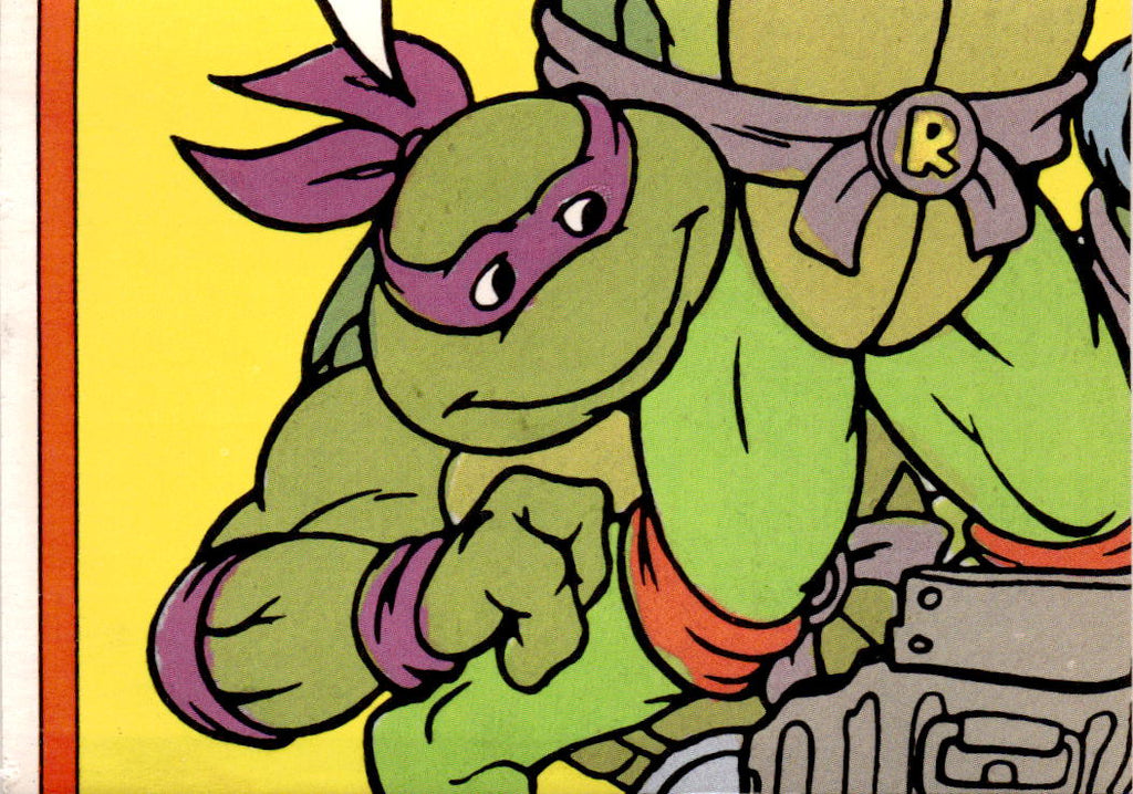 1989 Topps Teenage Mutant Ninja Turtles #4 Leonardo Stickers (Series One)
