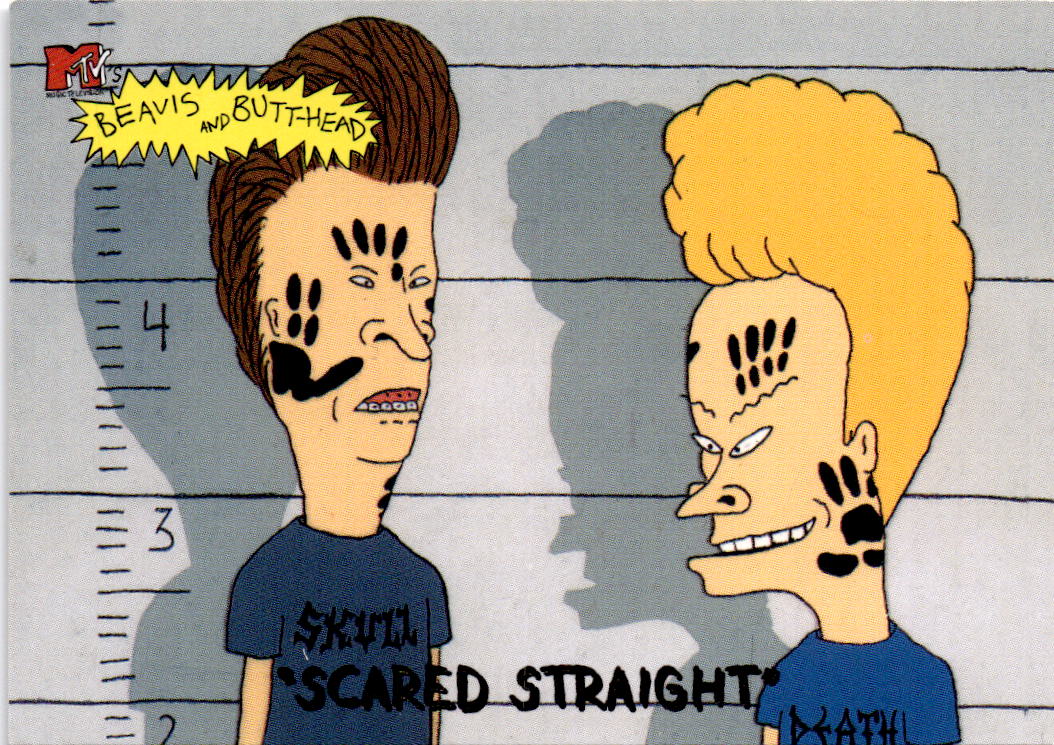 1994 Ultra Beavis and Butt-Head #0169 "Scared Straight"