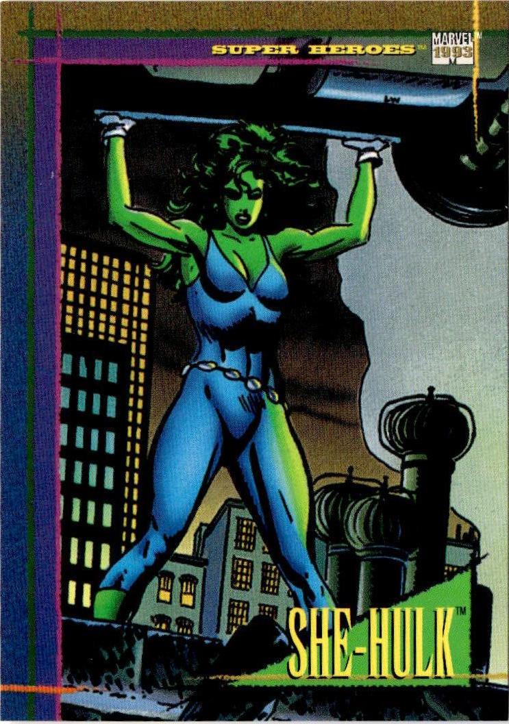 1993 SkyBox Marvel Universe #82 She-Hulk