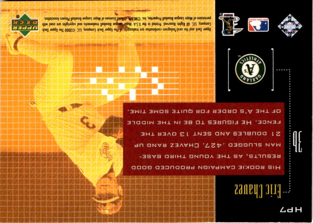 2000 Upper Deck #HP7 Eric Chavez Hot Properties
