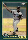 2001 Topps Chrome #227 Esteban Yan Retrofractors