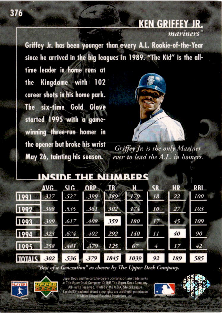1996 Upper Deck #376 Ken Griffey Jr.