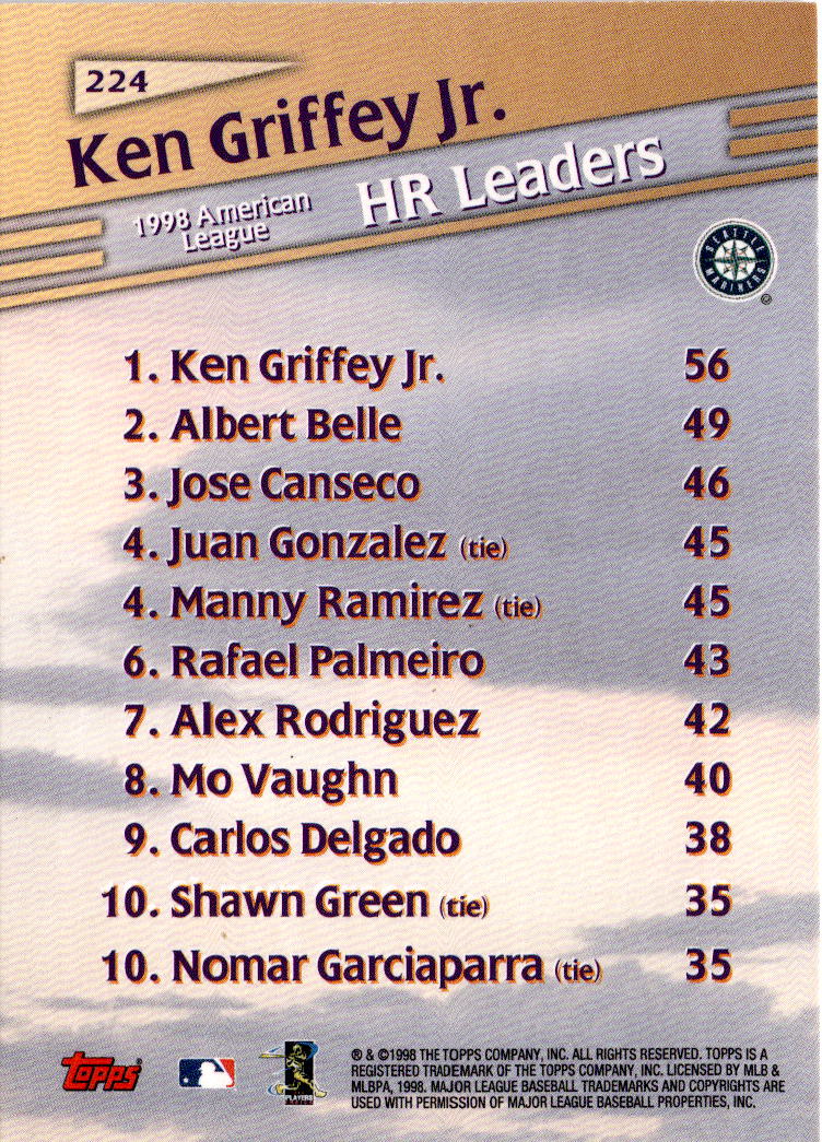 1999 Topps #224 Ken Griffey Jr.