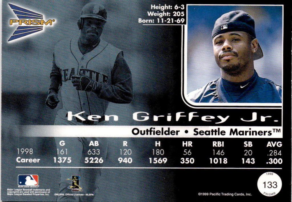 1999 Pacific Prism #133 Ken Griffey Jr.