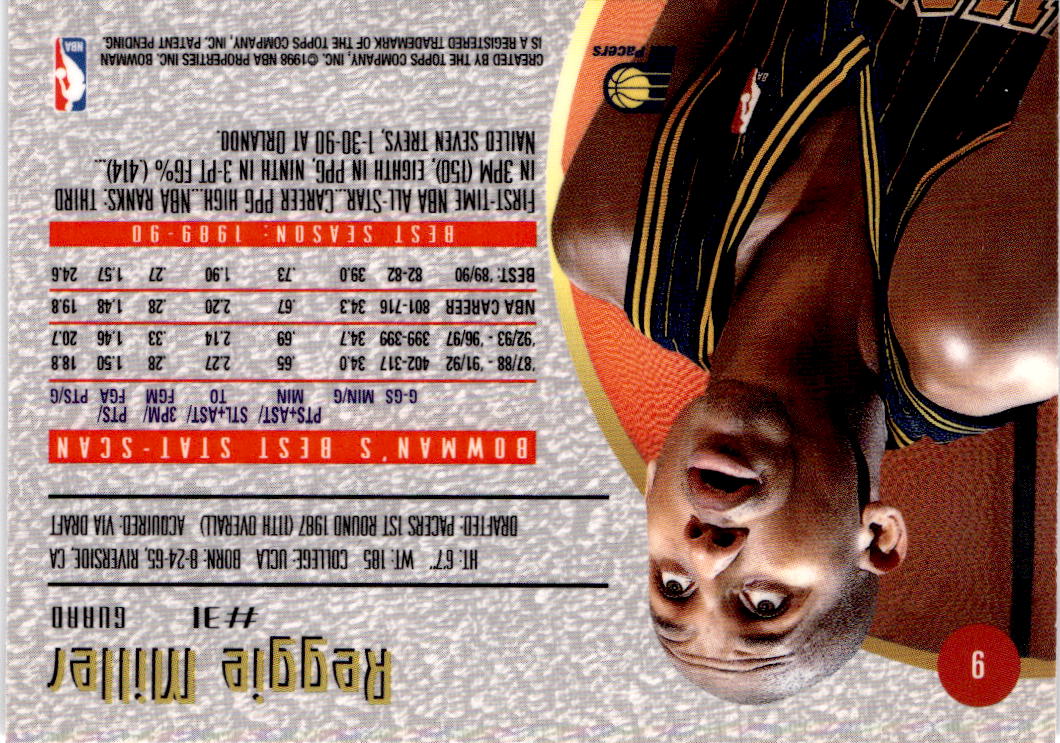 1997-98 Bowman's Best #9 Reggie Miller