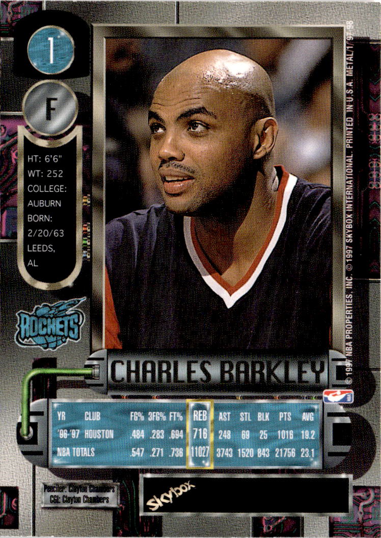 1997-98 Metal Universe #1 Charles Barkley