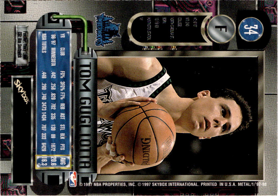 1997-98 Metal Universe #34 Tom Gugliotta