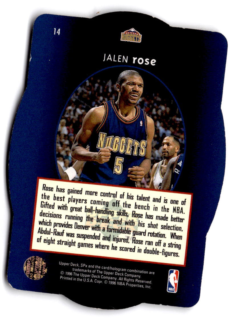 1996 SPx #14 Jalen Rose