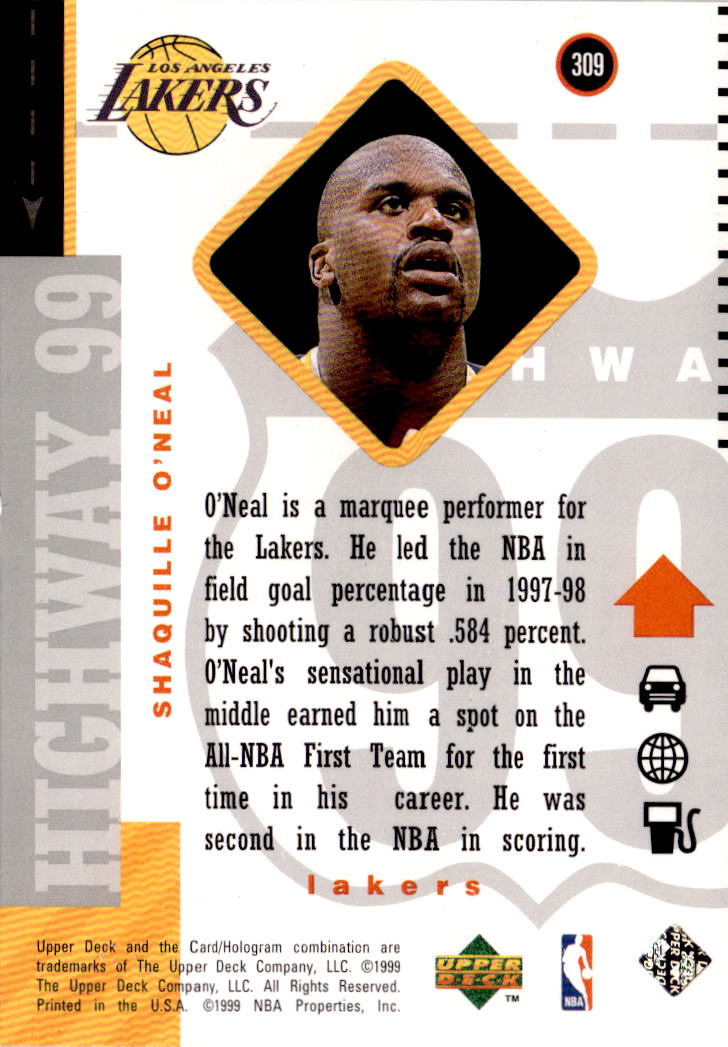 1998-99 Upper Deck #309 Shaquille O'Neal