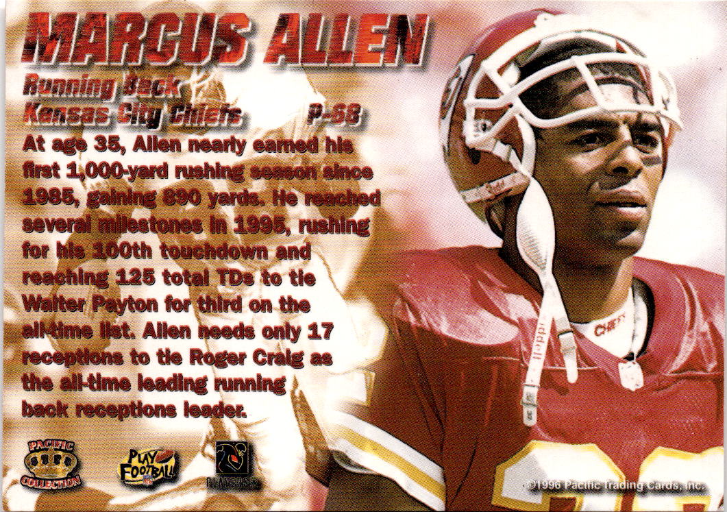 1996 Pacific Dynagon #P-68 Marcus Allen