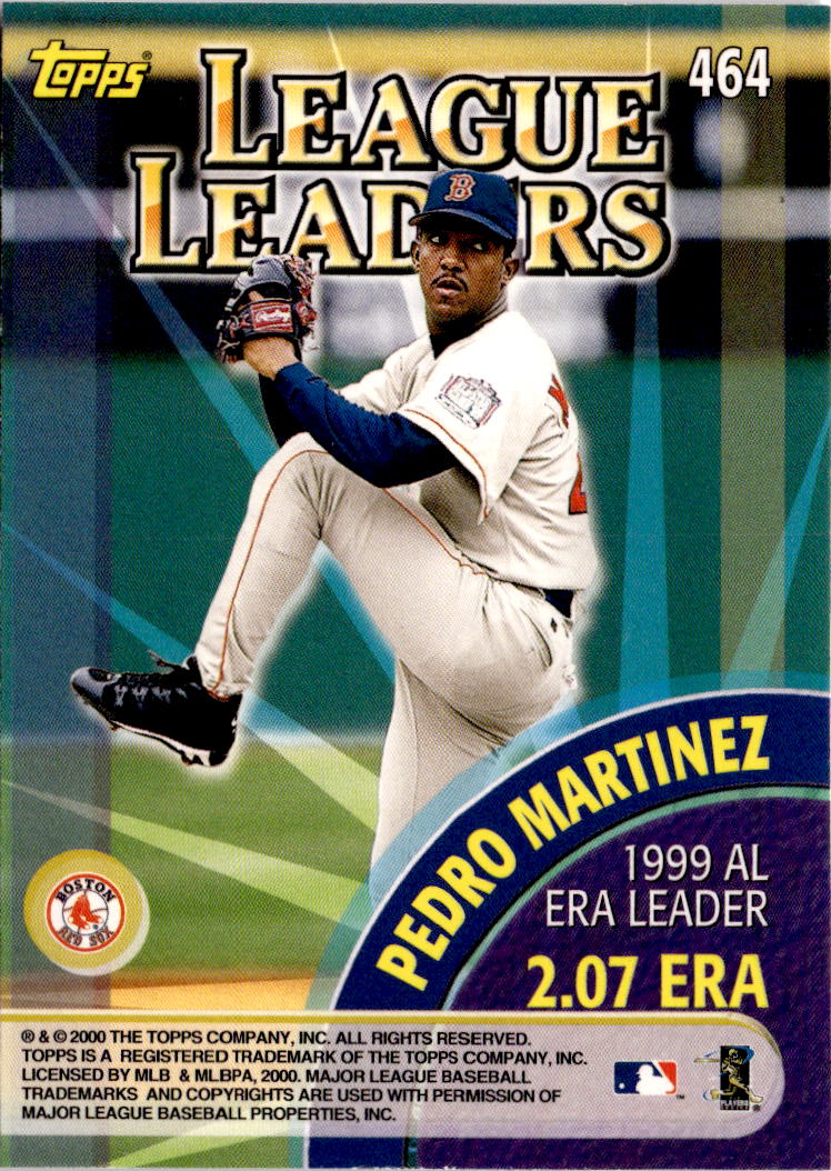 2000 Topps #464 Randy Johnson / Pedro Martinez