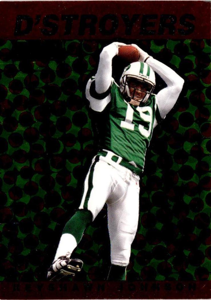 1998 SkyBox Premium #13 D Keyshawn Johnson D'stroyers
