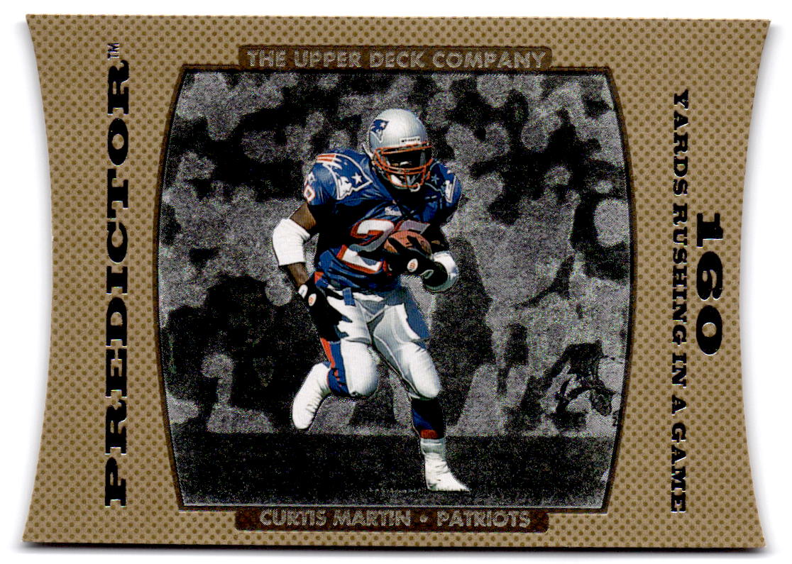 1996 Upper Deck #PR8 Curtis Martin Predictors: Retail