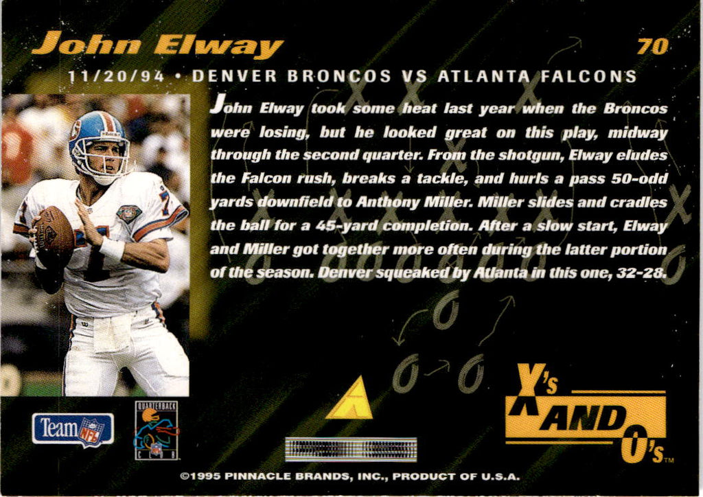1995 Pinnacle Club Collection #70 John Elway