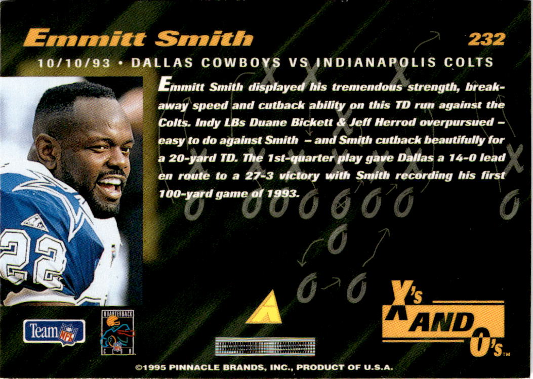 1995 Pinnacle Club Collection #232 Emmitt Smith