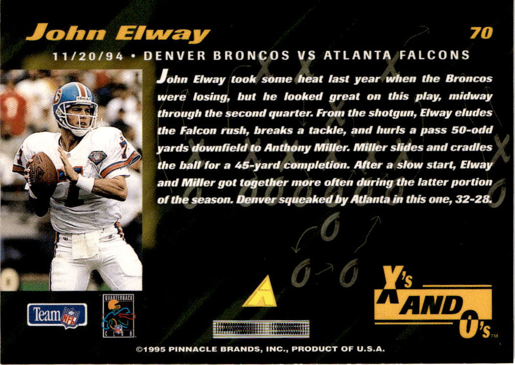 1995 Pinnacle Club Collection #70 John Elway