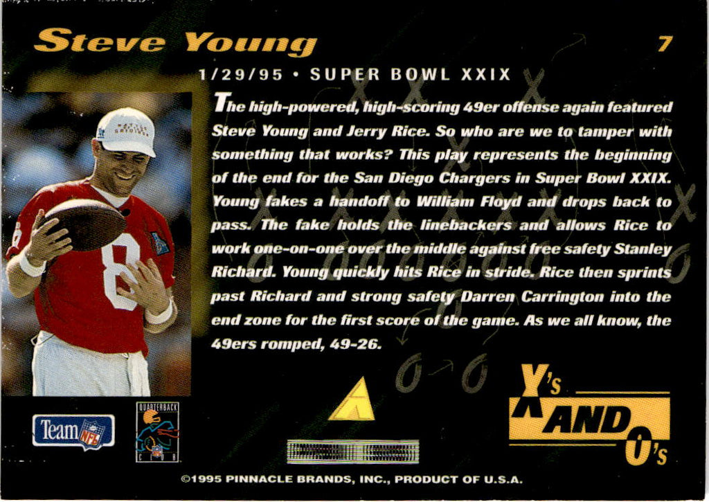 1995 Pinnacle Club Collection #7 Steve Young