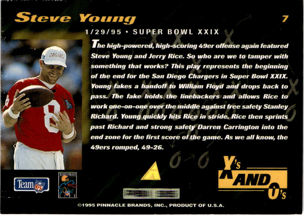 1995 Pinnacle Club Collection #7 Steve Young